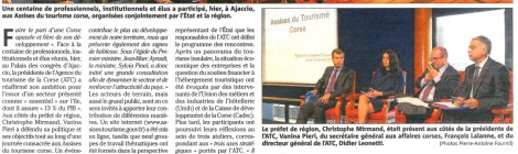 Le livre blanc du Tourisme de l'Agence du Tourisme de la Corse